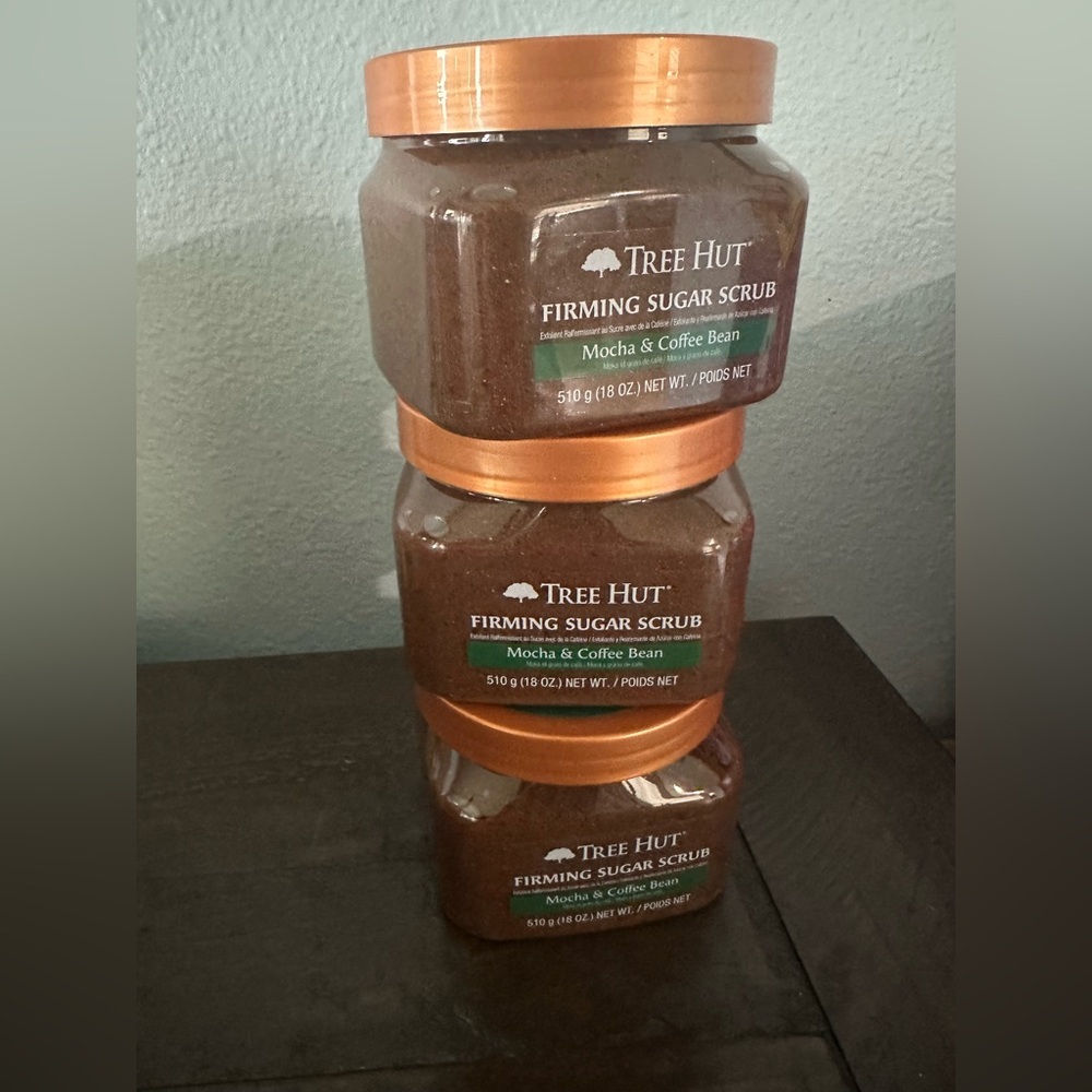 NWT tree Hut firming sugar scrub mocha & coffee bean lot of 3
